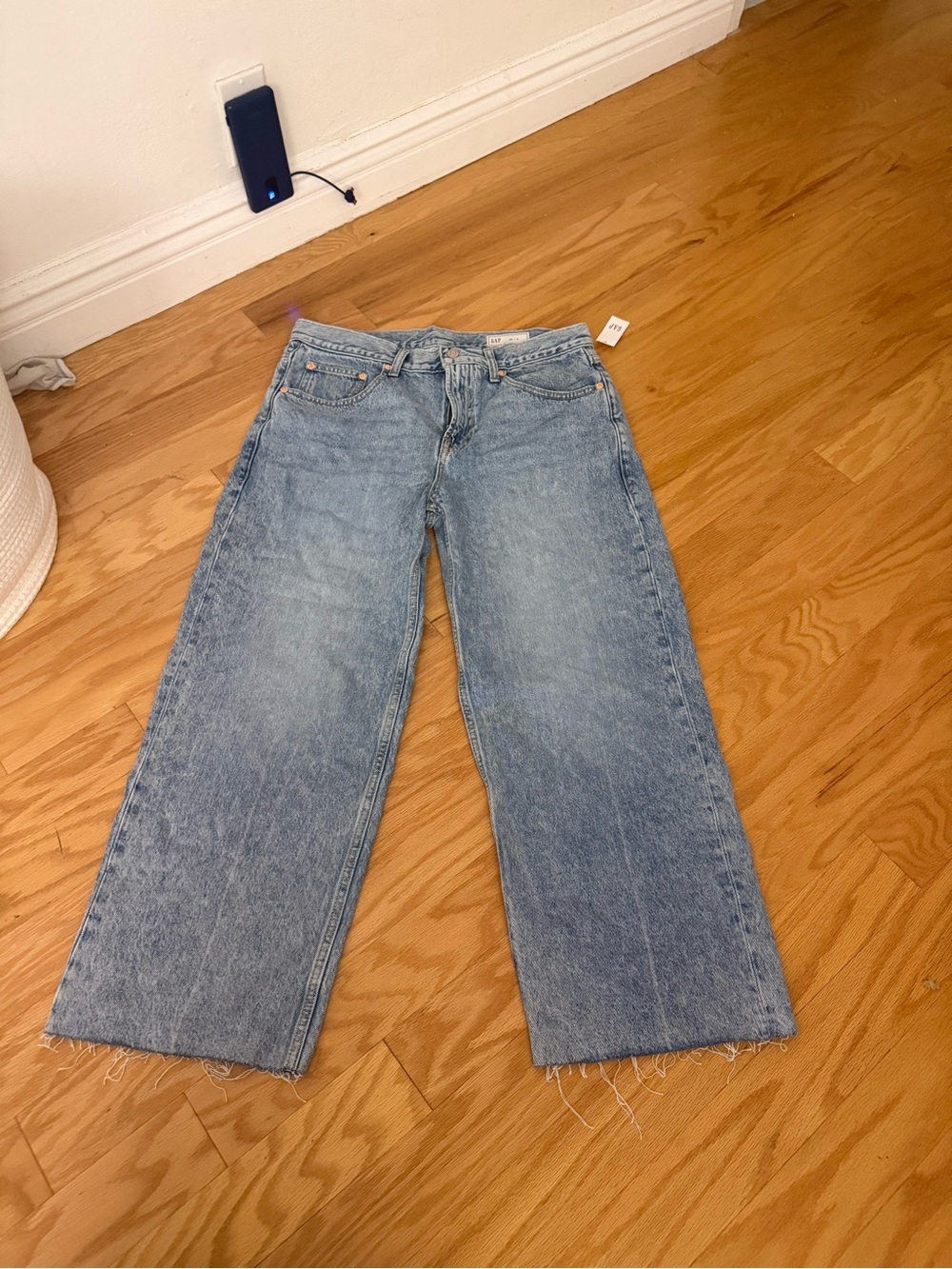 GAP Light Blue Wide-Leg High-Rise Jeans